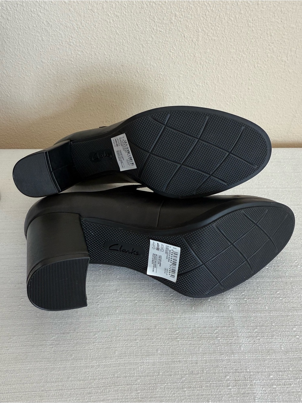 New Clarks Bayla Nora Classic Mary Jane Block Heel Pumps - Black - Picture 8 of 11